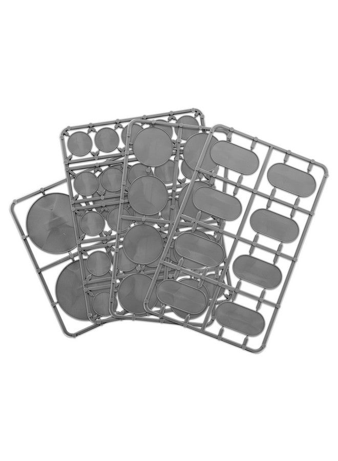 Warlord Games Bag of Round Bases, Mixed Pack of Plastic Bases for Tabletop Miniatures. (25mm, 40mm & 60mm Round Bases) - Image 1