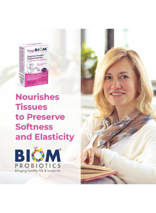 VagiBiom - Lactobacillus Suppository: Microbiome Flora balance and Odor Control Regimen; Balance and Nourishes Healthy Flora; Paraben-Free Preservative-Free - Image 1