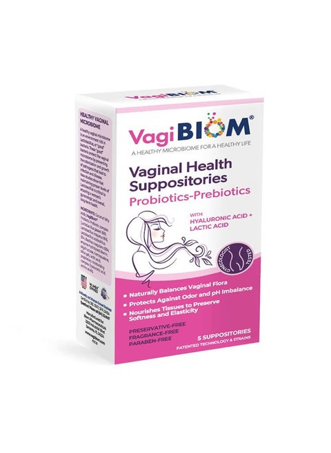 Lactobacillus Suppository: Microbiome Flora balance and Odor Control Regimen; Balance and Nourishes Healthy Flora; Paraben-Free Preservative-Free