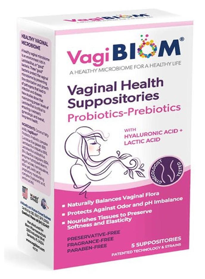 VagiBiom Lactobacillus Suppository: Microbiome Flora balance and Odor Control Regimen; Balance and Nourishes Healthy Flora; Paraben-Free Preservative-Free - Image 1