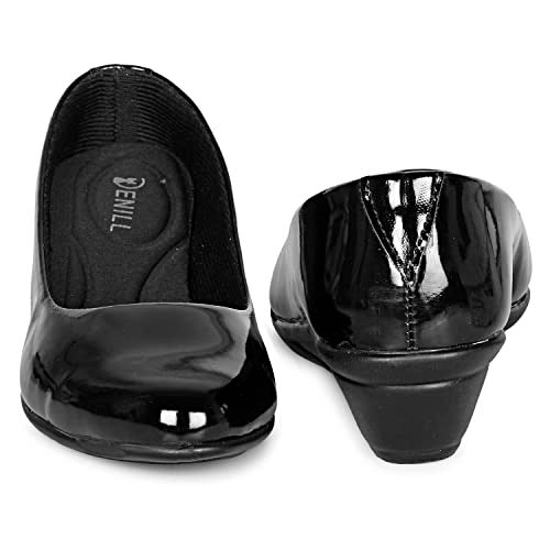 Denill Women Wedge Style Bellies UK- 7 Black - Image 2