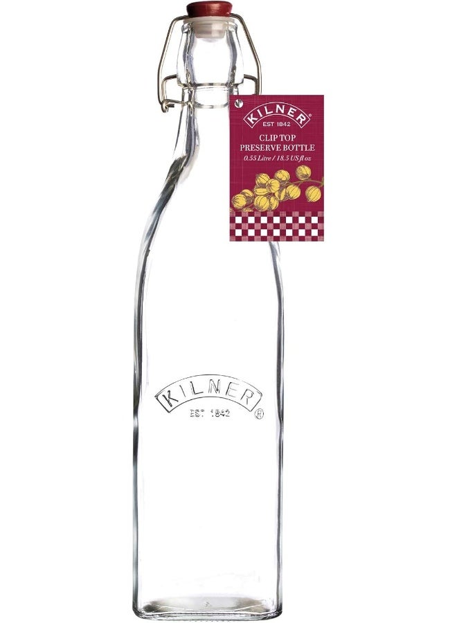 Kilner Clip Top Square Bottle 0.55 Litre - Image 5