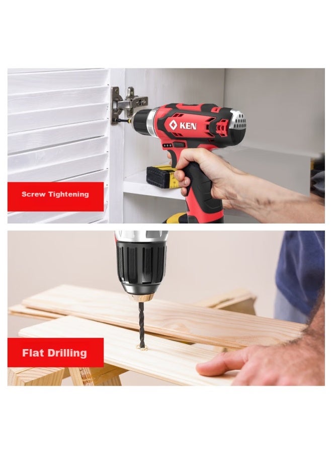 KEN Ruiqi Lithium Battery Drill, Hand Drill, Rechargeable Drill, Q Drill, 12v Single Battery, Multi-functional Industrial Electric Screwdriver, Hole Puncher - Image 2