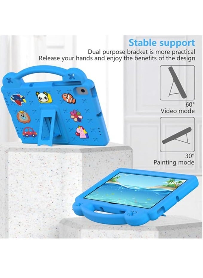 Lenovo Tab M10 Plus 3rd Gen 10.6 Inch Kids Tablet Case 2022, Eva Heavy Duty Shock Protective Case with Folding Stand, Baby Bear Cartoon Protector with Kids Shoulder Strap - Image 3