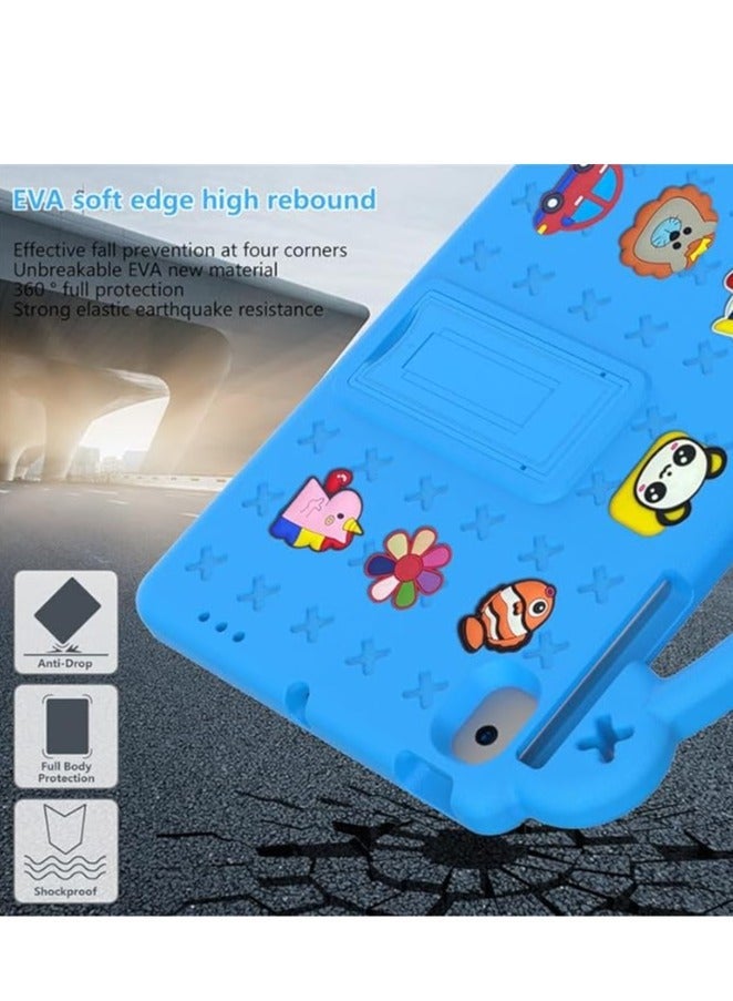 Lenovo Tab M10 Plus 3rd Gen 10.6 Inch Kids Tablet Case 2022, Eva Heavy Duty Shock Protective Case with Folding Stand, Baby Bear Cartoon Protector with Kids Shoulder Strap - Image 4