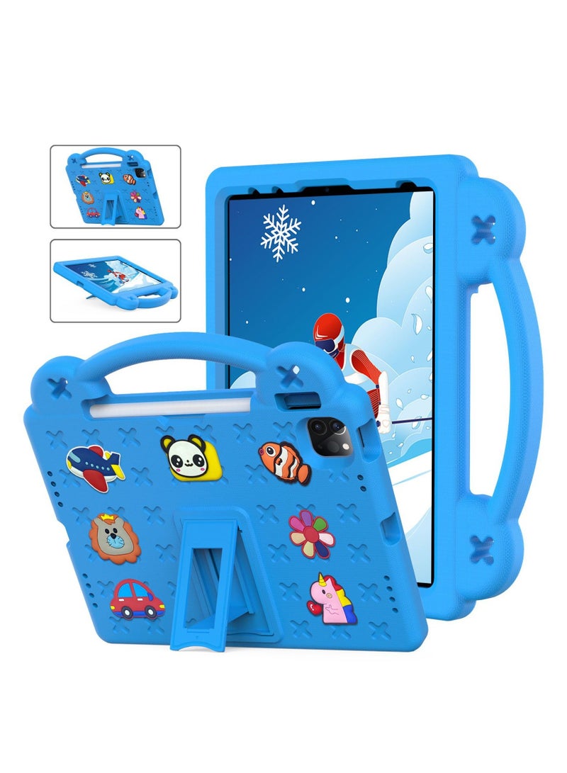 Lenovo Tab M10 Plus 3rd Gen 10.6 Inch Kids Tablet Case 2022, Eva Heavy Duty Shock Protective Case with Folding Stand, Baby Bear Cartoon Protector with Kids Shoulder Strap - Image 1