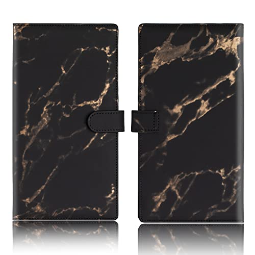 TOURSUIT Car Registration and Insurance Card Holder Vehicle License Document Glove Box Compartment Organizer Interior Car Accessories for Women Men Marble Black - Image 5