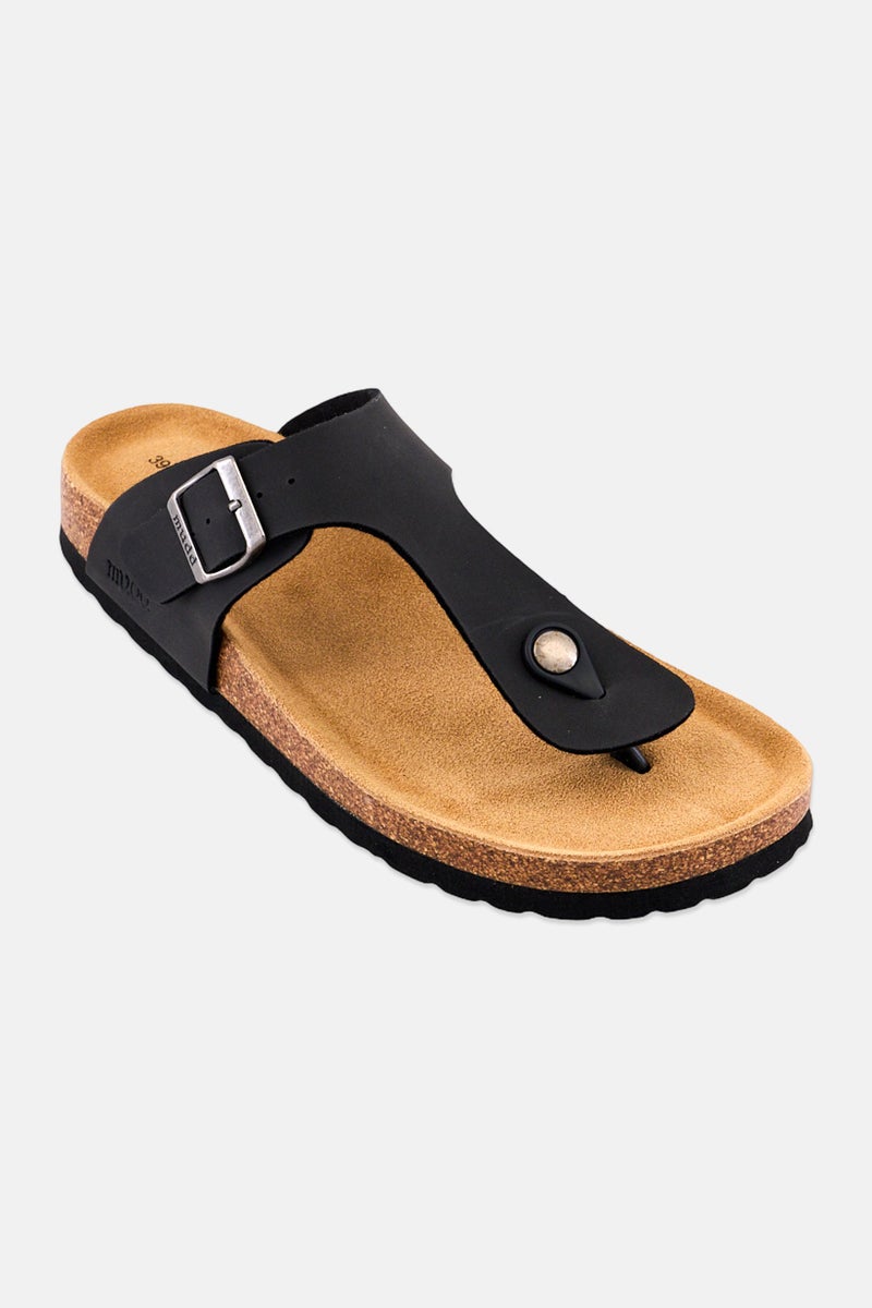 Mudd صنادل نسائية من الفلين سهلة الارتداء، سوداء - Image 1