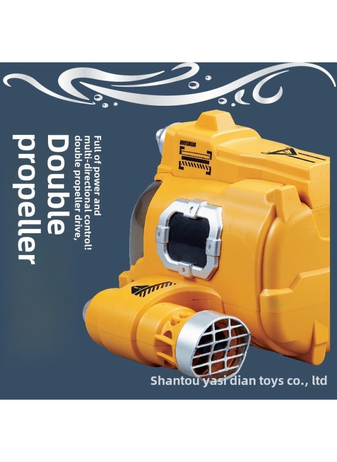 Multi-person Battle Remote Control Motorboat Double Propeller Remote Control Boat Summer Outdoor Swimming Pool Water Spray Toy Boat-Color:3737  Water Jet Boat-Specifications:English Color Box Packaging  - Image 5