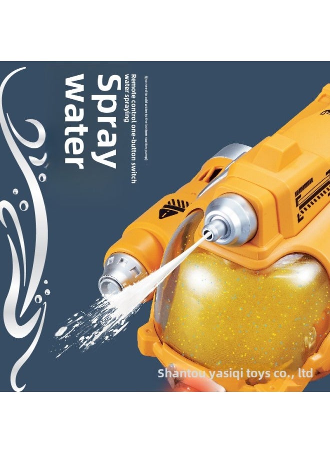 Multi-person Battle Remote Control Motorboat Double Propeller Remote Control Boat Summer Outdoor Swimming Pool Water Spray Toy Boat-Color:3737  Water Jet Boat-Specifications:English Color Box Packaging  - Image 3
