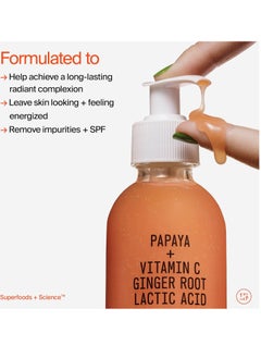 Youth To The People Youth To The People Superfruit Gentle Exfoliating Facial Cleanser (5 fl oz), Papaya and Vitamin C Face Wash, Exfoliate + Brighten, Radiant + Glowing Skin, Energizing Scent, Vegan  - Image 2