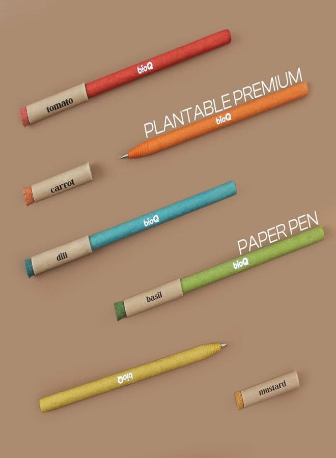 bioq Plantable Paper Pens Set (25 Pens) | 5 Seeds Varieties | Corporate & Personal Gift - Image 2