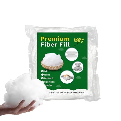 Daylendar Polyfill Stuffing Fiber Fill 100g/0.22lb,Premium Fiberfill Stuffing for Craft,High-Resilience Recyclable Crochet Stuffing, Stuffing for Stuffed Animals,Crochet, Home Decor - Image 1