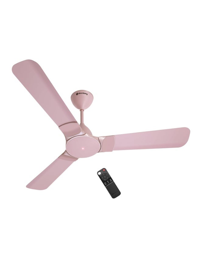 atomberg Erica Nuvo 1200mm BLDC Ceiling Fan with Remote | Award Winning Designer Fan | BEE 5 star | High Air Delivery | Low noise operation | Elegant Trims | 3 Year Warranty | Lotus Pink - Image 1