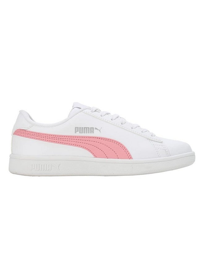 Puma Womens Smashic Wmn White-Peony-Matte Silver Sneaker - 4UK (39511102) - Image 3