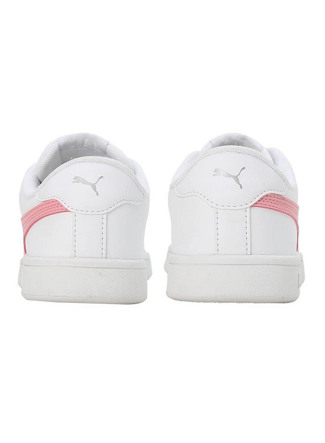 Puma Womens Smashic Wmn White-Peony-Matte Silver Sneaker - 4UK (39511102) - Image 4