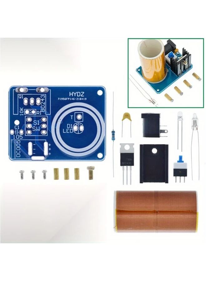 DIY Mini Tesla Coil Module Kit 1 Set Of Spare Parts Electronic Science Project - Image 5