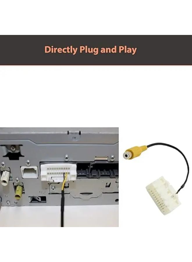1 قطعة كاميرا احتياطية هارنس RCA إلى محول شاشة ستيريو OEM كابل إدخال كاميرا الرؤية الخلفية - Image 4