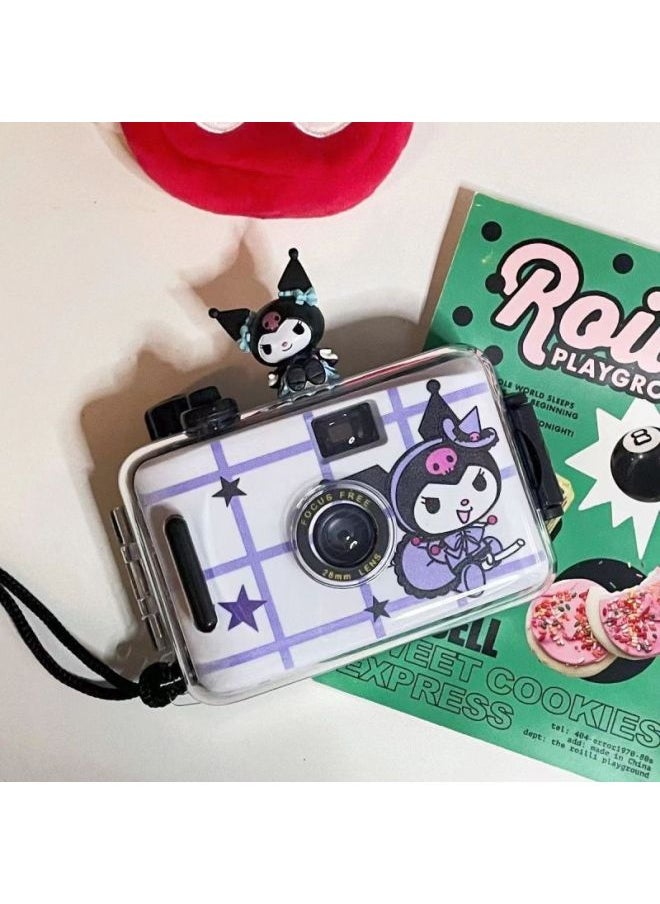 Generic Female Birthday Gift Student Camera High Pixel Non-apolitant Camera Film Couple Ccd Children Can Take Pictures 8-Color:Kuromi Exquisite Gift Box/gift Bag Packaging-36 Colorful Movie Film + Gift Bag  - Image 1