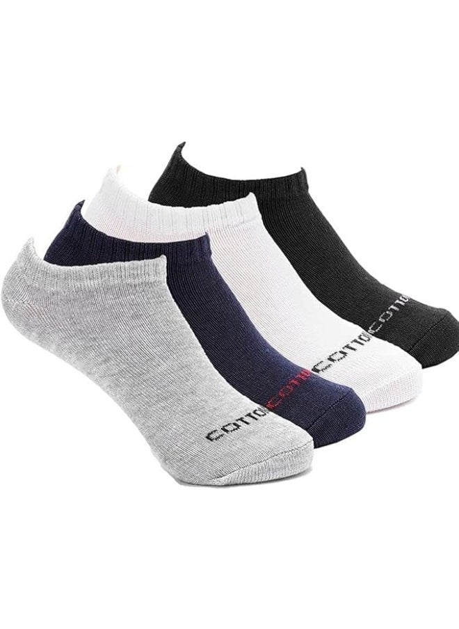 COTTONIL Set of 4 Mini Socket Socks for Unisex 