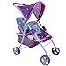 509 Crew Mermaid Twin Doll Stroller  Kids Pretend Play Retractable Canopy Easy to Fold for Storage  Travel 2 Seats Fits Dolls up to 18 Ages 3 - Image 4