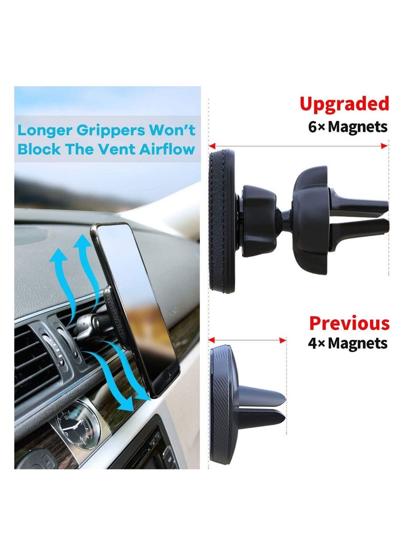 ELTRAZONE - Car Air Vent Magnetic Phone Holder,360 Degree Rotation Mobile Car Mount Compatible with iPhone 13 Mini/iPhone 13/13 Pro / 13 Pro Max/iPhone 12 Series - Image 1