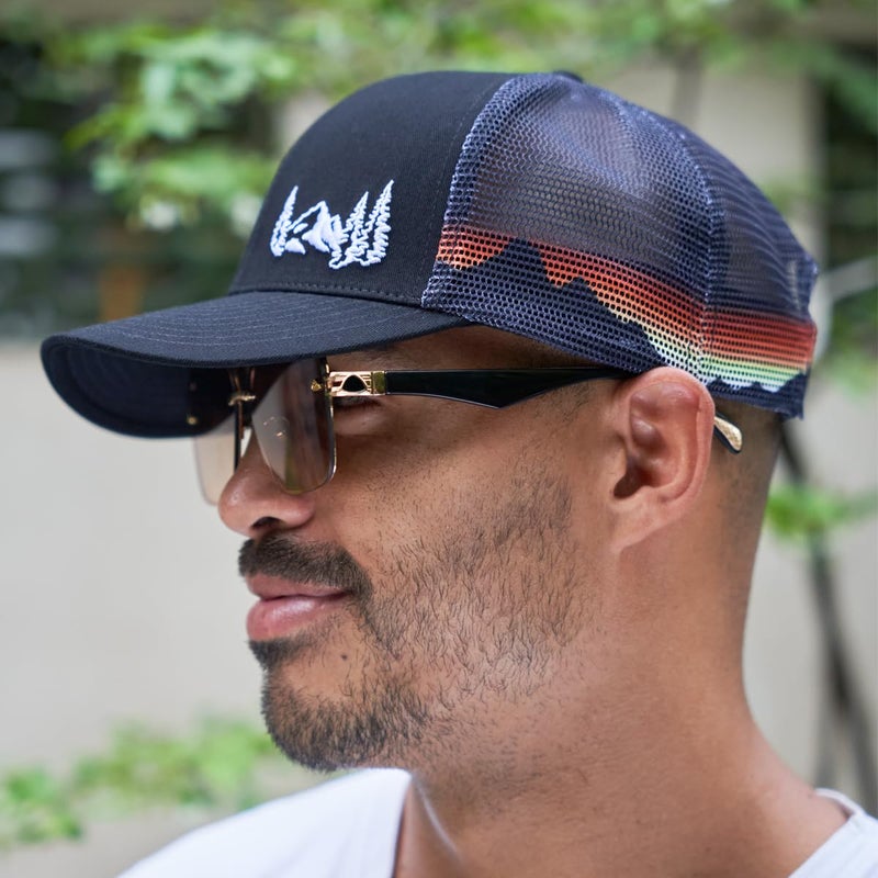 Grace Folly Trucker Hat for Men or Women- Many Cool Designs (Mountain- Mesh Print) - Image 3
