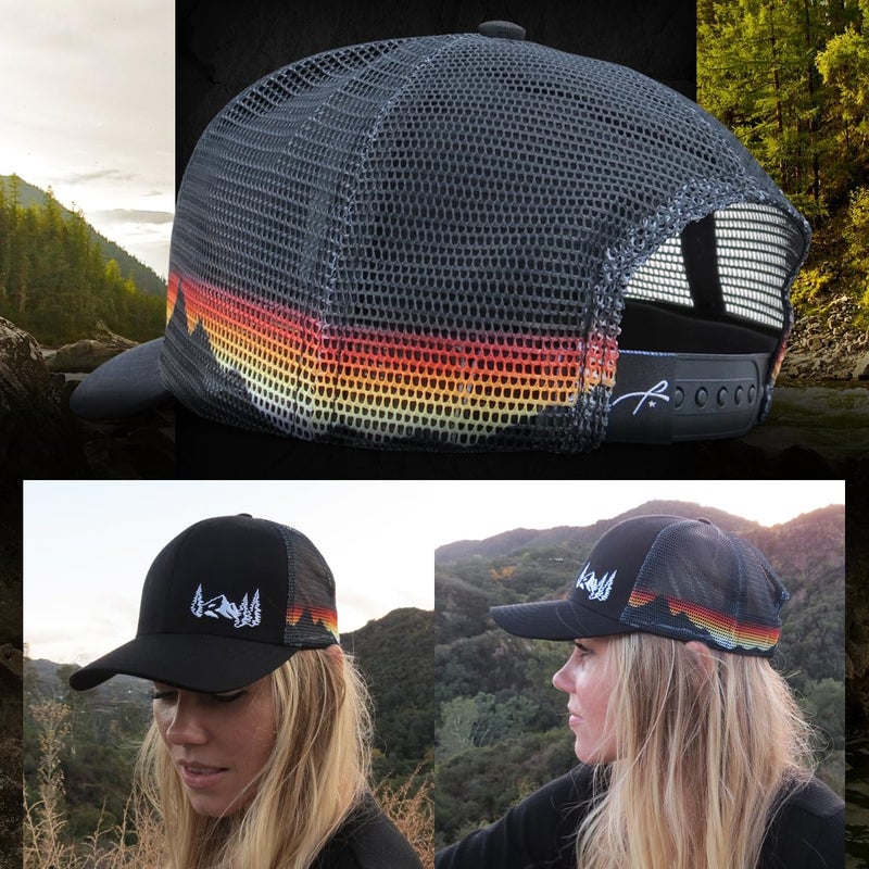 Grace Folly Trucker Hat for Men or Women- Many Cool Designs (Mountain- Mesh Print) - Image 4