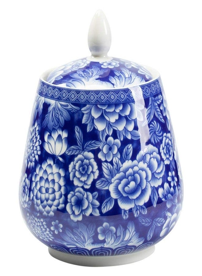 Eitonbu Ceramic Blue and white Sealed Coffee Food Storage Jar Canister with Lid - Image 1