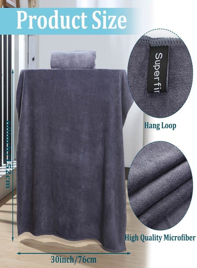Tegeme 6 قطع منشفة استحمام ميكروفايبر (30 × 60) ، سريعة الجفاف ، كبيرة الحجم ، ناعمة ، ماصة جداً ومنشفة لياقة بدنية كبيرة جداً سريعة الجفاف للاستخدام في الاستحمام واللياقة البدنية والحمام والرياضة واليوغا والسفر والمسبح والشاطئ - Image 3