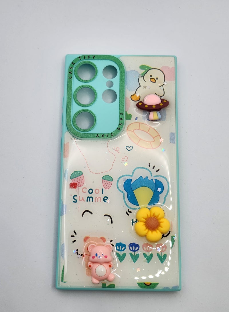 Acnor Samsung Galaxy S24 Ultra Case – Cute 3D Cartoon Design , Soft Protective Cover with Camera Lens Protection” - Image 4