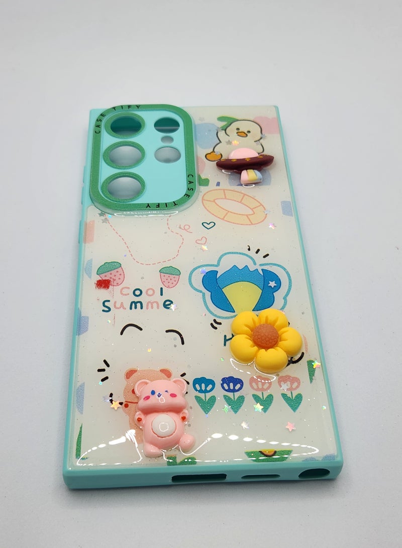 Acnor Samsung Galaxy S24 Ultra Case – Cute 3D Cartoon Design , Soft Protective Cover with Camera Lens Protection” - Image 2