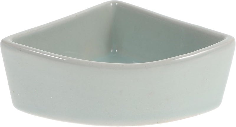 BESTonZON Ceramic Hamster Feeding Basin and Drinking Bowl, Stable -Spill Small Pet Water Dish for Hedgehogs, Sugar Gliders, Blue - Image 1