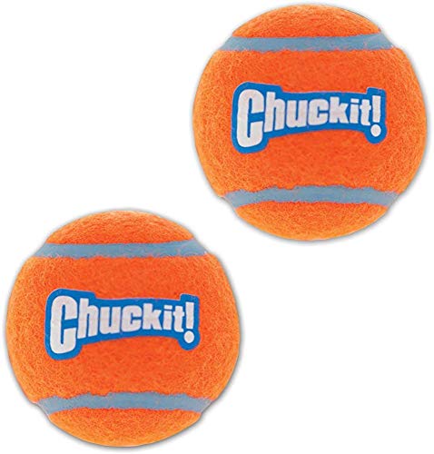 Chuckit 6 Pack of Tennis Balls Small Launcher Compatible Dog Toys - Image 1