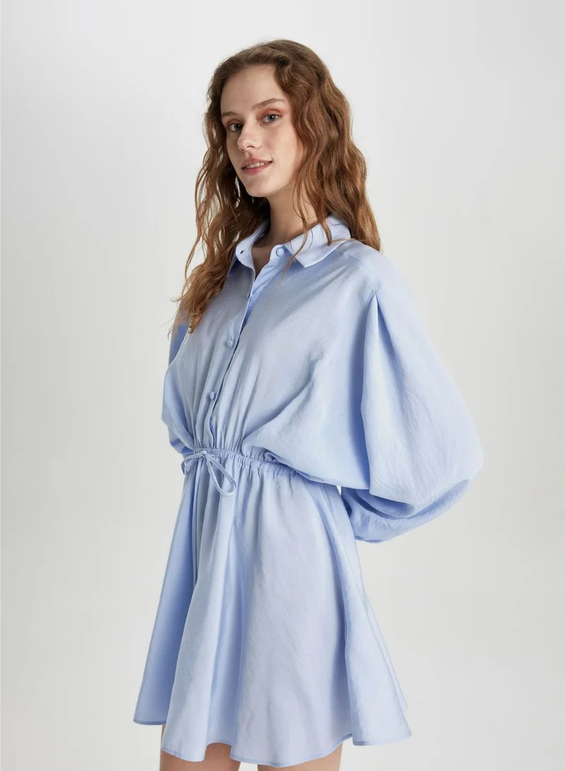 DeFacto Shirred Waist Mini Dress