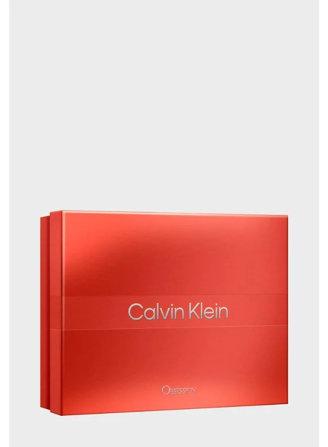 Calvin Klein  Obsession for Women Eau de Parfum 100ml, Body Lotion 100ml & Eau de Parfum 15ml Gift Set for Women | Best Price UAE