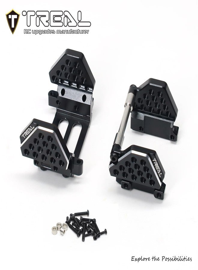 TREAL Aluminum 7075 Front & Rear Shock Mounts for TRX-4M 1/18 Upgrades Parts (Black) - Image 4