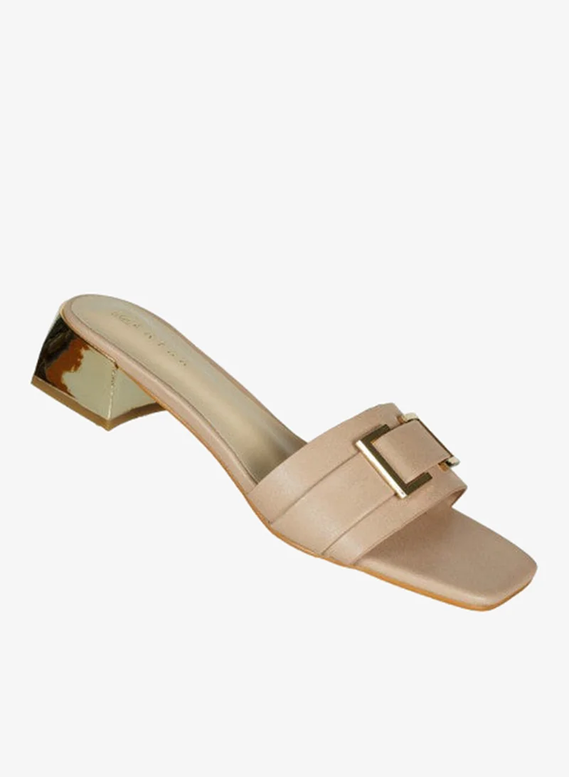 ZAYNA 221-57 Zayna Ladies  Fashion Mid Heel Slip on 18F4088-8