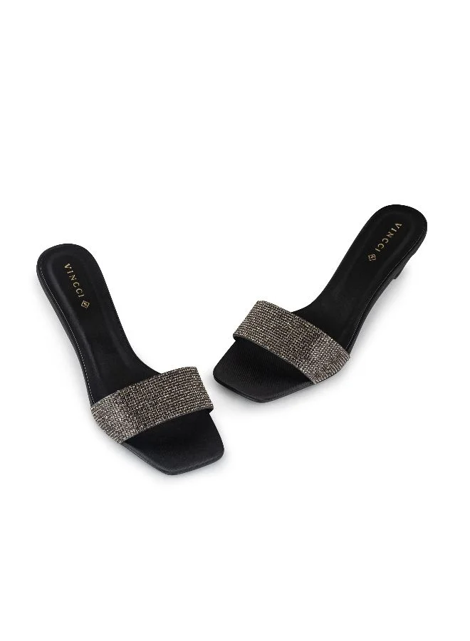 Vincci One Strap Mid Heel Sandals