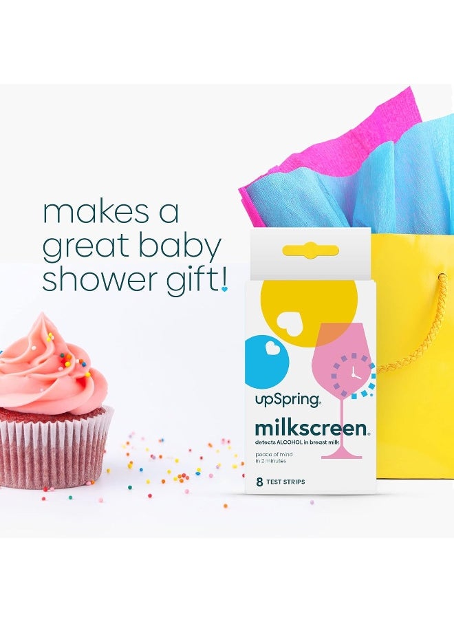 UpSpring - Milkscreen Test Strips To Detect Alcohol In Milk With Accurate Results In 2 Minutes, 8 Test Strips - Image 1