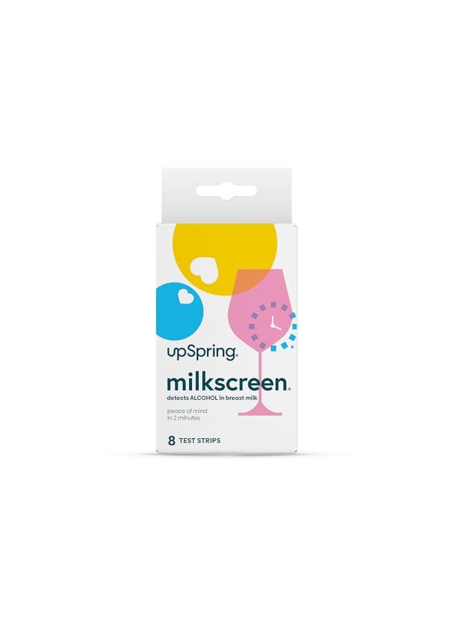 UpSpring - Milkscreen Test Strips To Detect Alcohol In Milk With Accurate Results In 2 Minutes, 8 Test Strips - Image 1