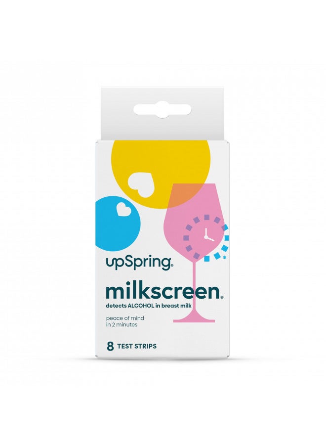 UpSpring - Milkscreen Test Strips To Detect Alcohol In Milk With Accurate Results In 2 Minutes, 8 Test Strips - Image 1