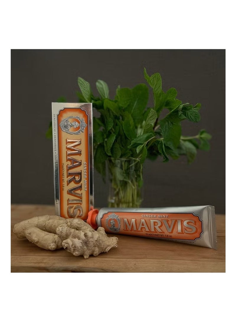 Marvis Ginger and Mint Toothpaste 85 ml - Image 2
