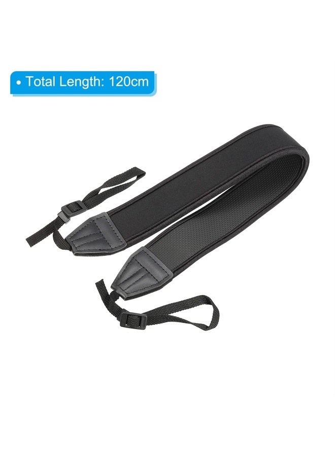PATIKIL Camera Strap, 1.6" Wide Neoprene Adjustable Soft Elastic Shock-proof Neck Shoulder Rope Holder for Outdoor Photography Camera, Black