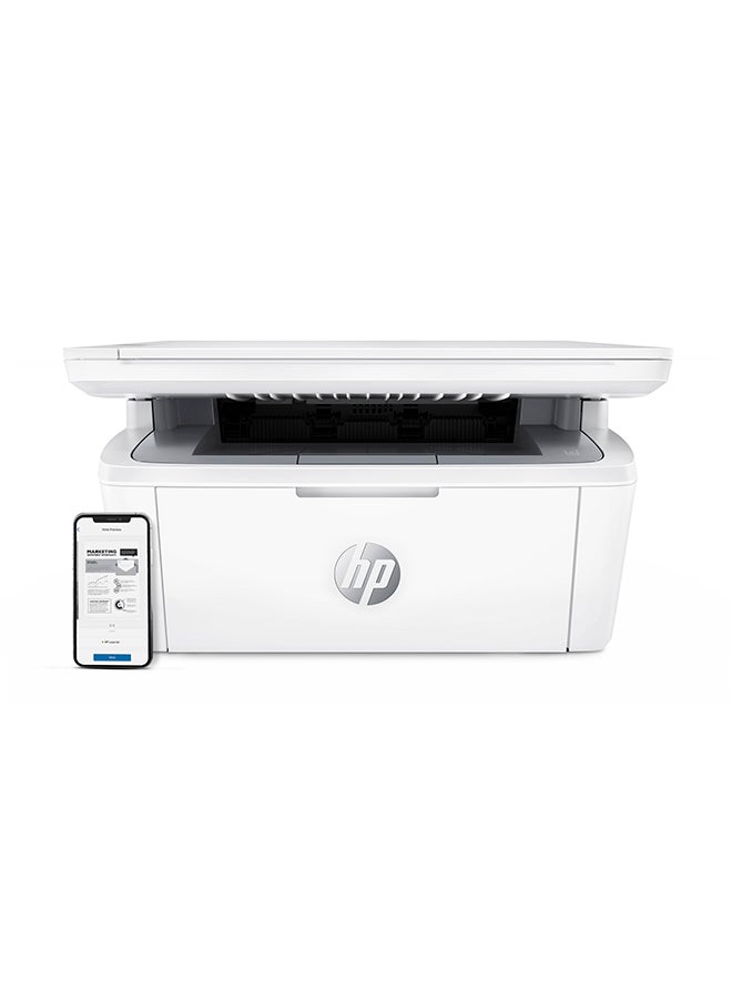 HP طابعة ليزر جيت MFP M141w طباعة لاسلكية، نسخ، مسح ضوئي، أبيض لون أبيض - Image 1