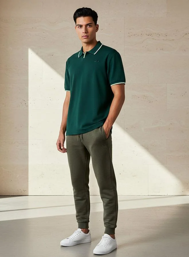 Kappa Kappa Men Pique Detail Polo T-shirt