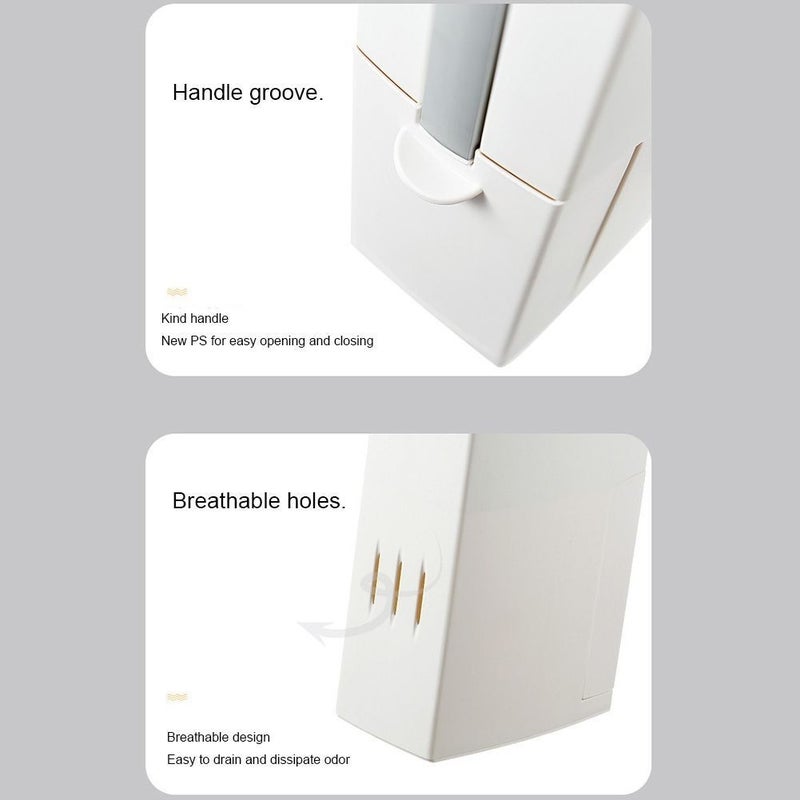 Built-in Trash Can with Toilet Brush Holder - Image 5