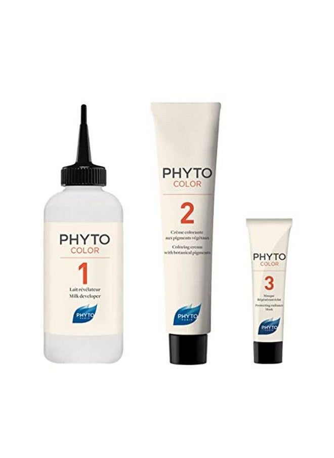 Phyto لون شعر دائم 5.7 بني كستنائي فاتح مع أصباغ نباتية، تغطية شعر رمادي 100%، خالية من الأمونيا، خالية من مادة Ppd، خالية من الموارد، 0.42 أونصة.  - Image 4