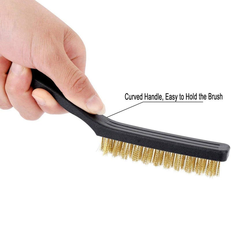 6Pcs Nylon and Stainless Steel Wire Brush Set for Industrial Cleaning Rust Removal - Image 5