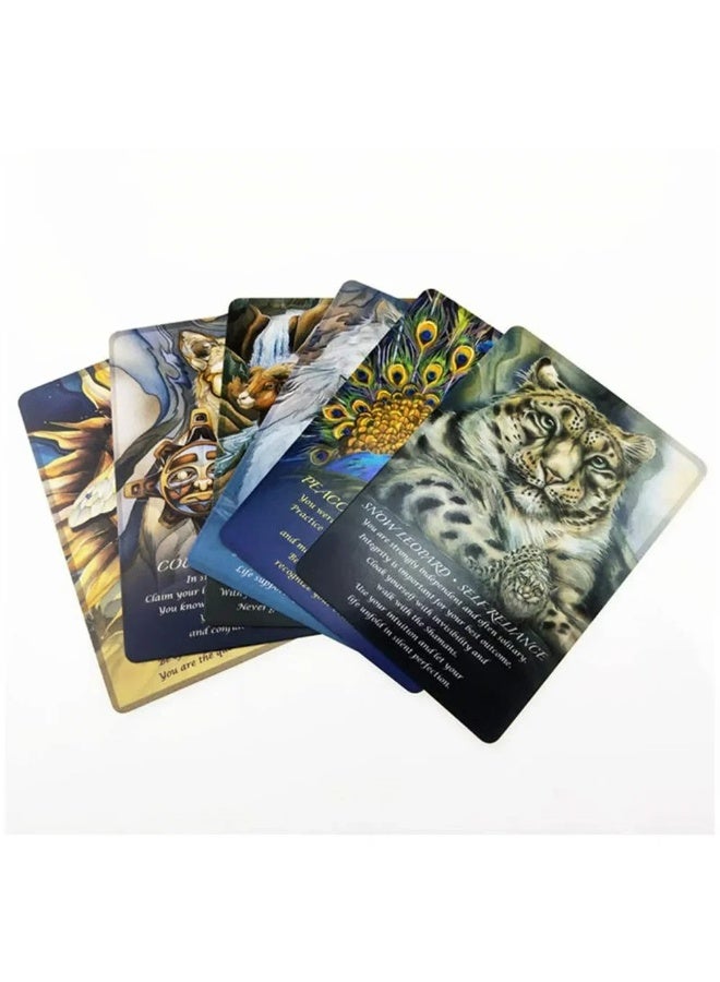 NIBEMINENT The Animal Spirit Divination Card Deck - A set of 52 Tarot card divination cards. Divination card set. Card game set. Family use cards. Solo game cards. Party use cards. Tabletop game cards. - Image 3